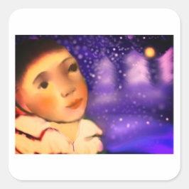 Waiting for Santa スクエアシール