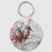 Waiting For Supper Kingfisher Bird     キーホルダー (裏面)
