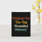 Waiting For The Big Beautiful Obituary _1  カード (黄色い花)