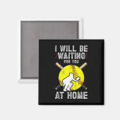 Waiting For You Girls Softll Catcher Softll Player マグネット (正面/裏面)