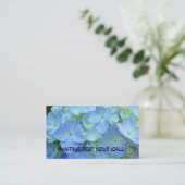 Waiting for Your Call Business Cards Blueフローラ 名刺 (スタンド正面)