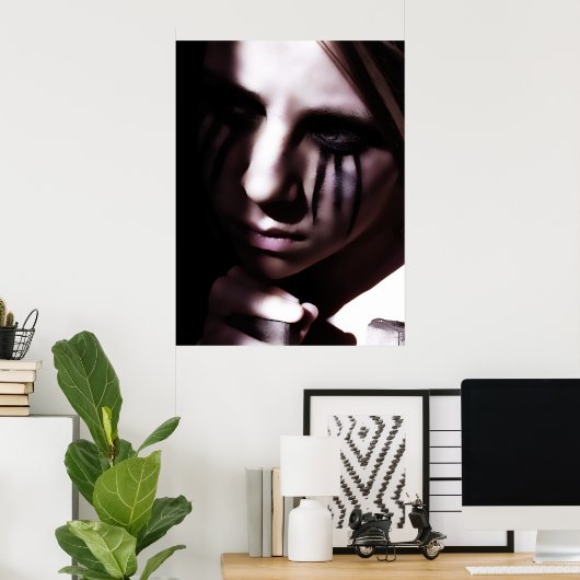 Waiting in Darkness Poster ポスター (ホームオフィス)