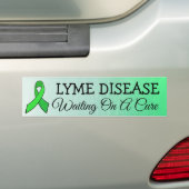 Waiting on a Cure, Lyme Disease認識度リボン バンパーステッカー (車上)