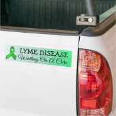 Waiting on a Cure, Lyme Disease認識度リボン バンパーステッカー (トラック上)