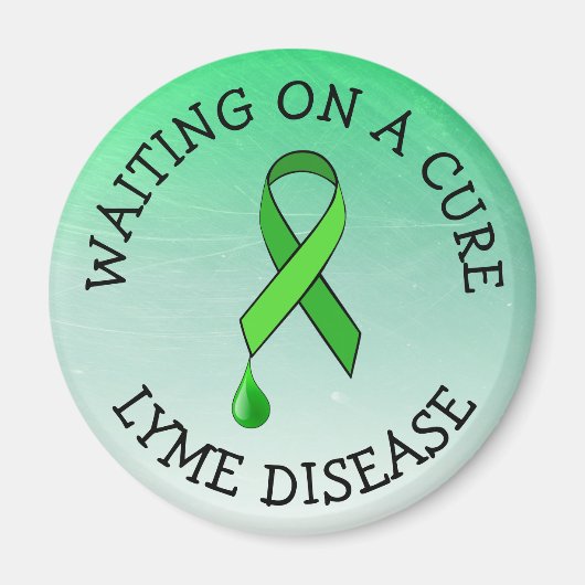 Waiting on a Cure, Lyme Disease認識度リボン マグネット (正面)