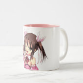 Waitlessの日本製アニメの女の子のマグ ツートーンマグカップ (正面右)