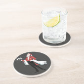 Waitress Christmas Santa Server Xmas  コースター (側面)