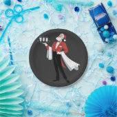 Waitress Christmas Santa Server Xmas  ペーパープレート (パーティー)