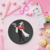 Waitress Christmas Santa Server Xmas  ペーパープレート (パーティー)