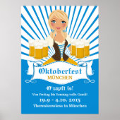 Waitress with Beer Stein ポスター (正面)