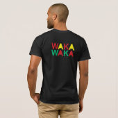 Wakaのwakaのライオンの頭部アフリカのTシャツのための今回 Tシャツ (裏面フル)
