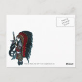 Wakandaの天然種族の戦士の尼僧の郵便はがき ポストカード (裏面)