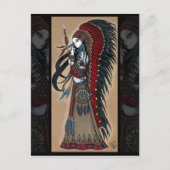 Wakandaの天然種族の戦士の尼僧の郵便はがき ポストカード (正面)