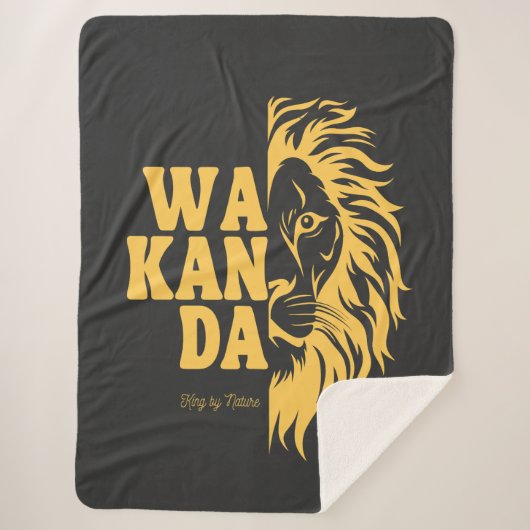 WAKANDA: King By Nature | Sherpa Blanket シェルパブランケット (正面)
