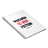 WAKANDA Was Never Fiction | Spiral Photo Notebook ノートブック (右側)