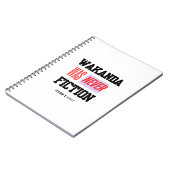 WAKANDA Was Never Fiction | Spiral Photo Notebook ノートブック (左側)