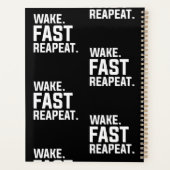 Wake おもしろい Fast Repeatグラフィック皮肉 プランナー手帳 (裏面)