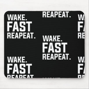 Wake おもしろい Fast Repeatグラフィック皮肉 マウスパッド