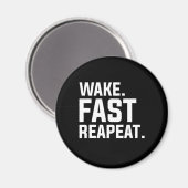 Wake おもしろい Fast Repeatグラフィック皮肉 マグネット (正面/裏面)