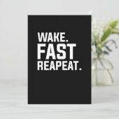 Wake おもしろい Fast Repeatグラフィック皮肉 招待状 (スタンド正面)