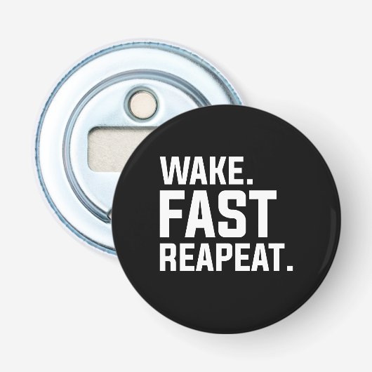 Wake おもしろい Fast Repeatグラフィック皮肉 栓抜き (正面)