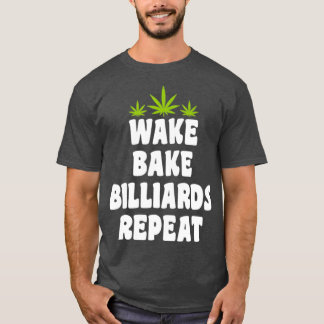 Wake Bakeビリヤード・リピート Tシャツ
