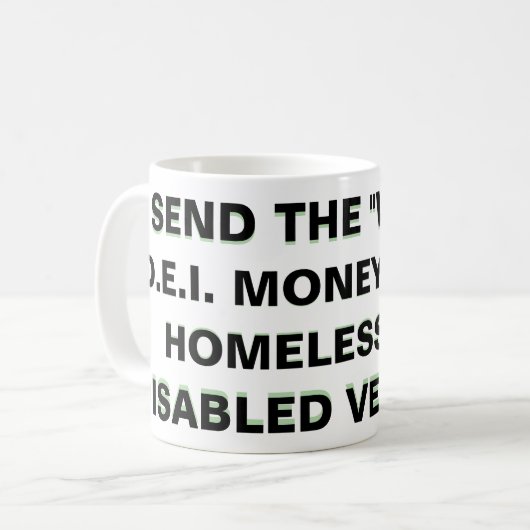 "WAKE"/D.E.Iを送る。金 コーヒーマグカップ (正面左)