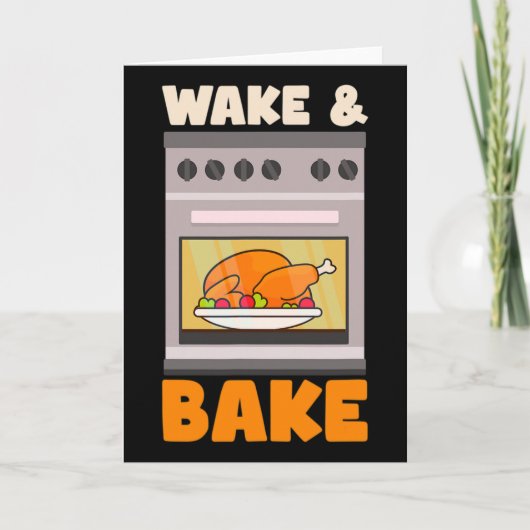 Wake Ke Design サンクスギビングのシェフ カード (正面)