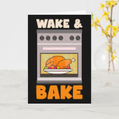 Wake Ke Design サンクスギビングのシェフ カード (黄色い花)