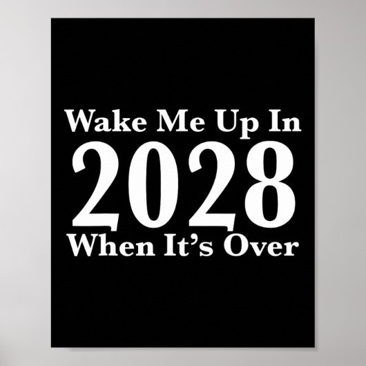 Wake Me Up In 2028 When It's Over  ポスター (正面)