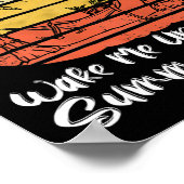 Wake Me Up When Summer Ends Funny Skeleton Hallowe ポスター (角)