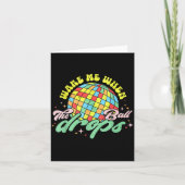 Wake Me When The Ball Drops Funny New Years Eve  カード (正面)