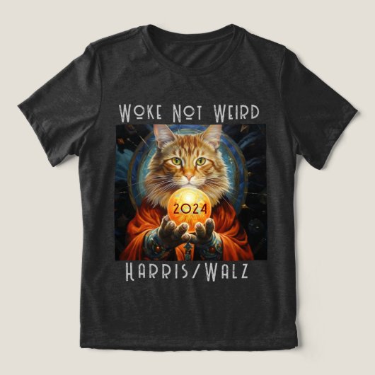 Wake Not 風変わり Harris/Walz 2024 Tシャツ (デザイン正面)