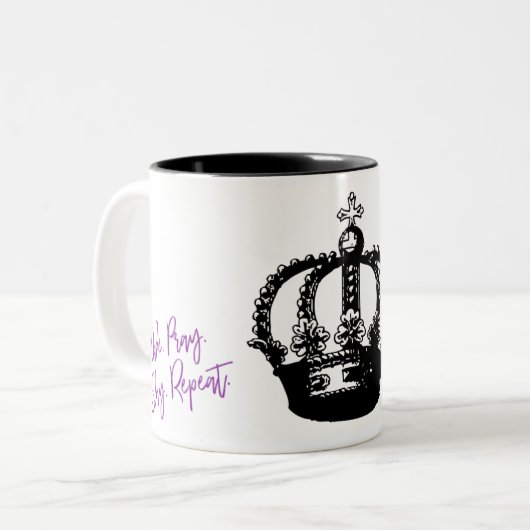 Wake.Pray.Slay.Repeat ツートーンマグカップ (正面左)