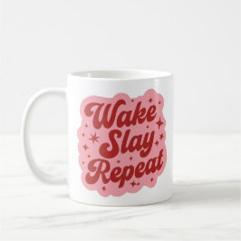 Wake slay repeat コーヒーマグカップ