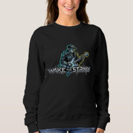Wake The Strings レトロフューチャーアート スウェットシャツ