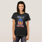 Wake Up And Smell The Freedom American Eagle Tシャツ (正面フル)