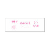 Wake Up Be Awesome Repeat Positive Message セルフインキングスタンプ (デザイン)