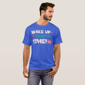 Wake up campfire time Funny Hilarious Camping O Tシャツ (正面フル)