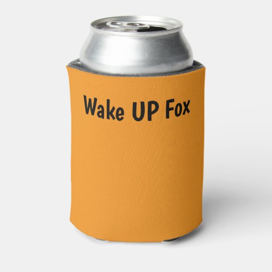 Wake UP Fox Coozie 缶クーラー (缶裏面)