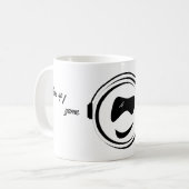 Wake up game sleep repeat コーヒーマグカップ (正面左)