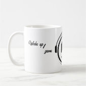 Wake up game sleep repeat コーヒーマグカップ (左)