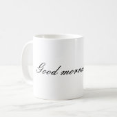 Wake Up Happy! Good Morning!! Mug コーヒーマグカップ (正面左)