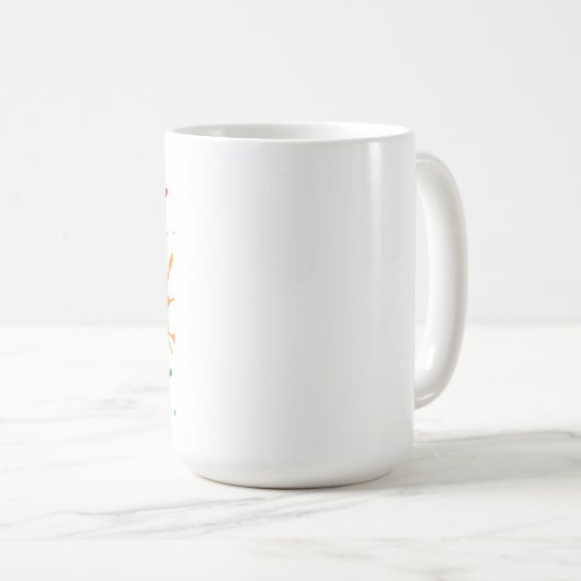 "Wake Up Manifest Repeat Mug - Start Your Day with コーヒーマグカップ (正面右)