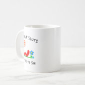 Wake Up S It's Time To Sin Funny Animal Meme コーヒーマグカップ (正面左)