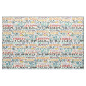 wake up stand up typography ファブリック (ファットクウォーター)