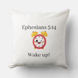 Wake up throw pillow クッション