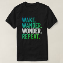 Wake Wander Wonder Repeat トラベル タイポグラフィ