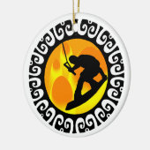 WAKEBOARDのステージのセッター セラミックオーナメント (左)