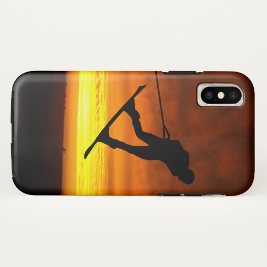 Wakeboardの日没のiPhone Xの場合 Case-Mate iPhoneケース (裏面(横))